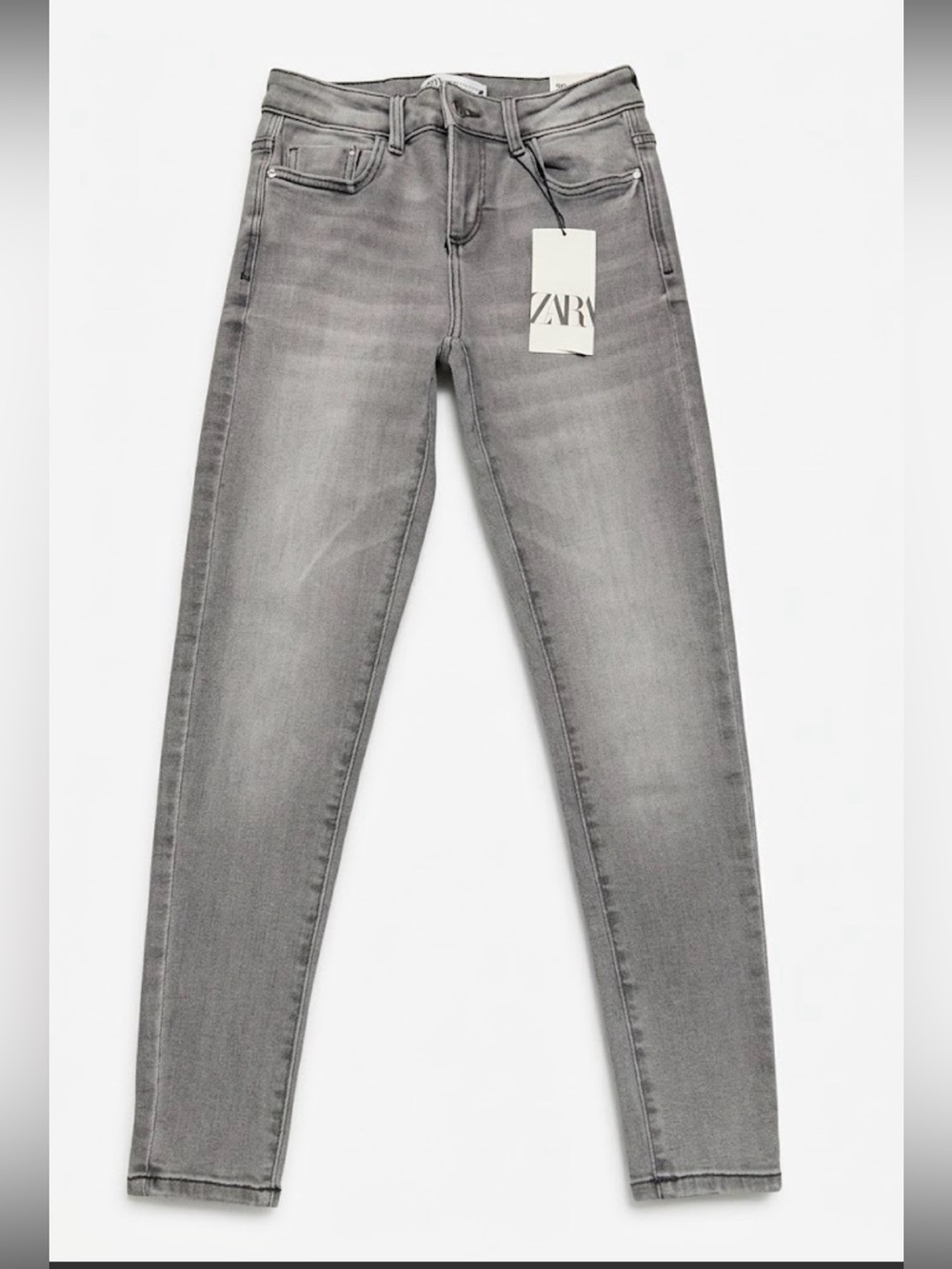 Zara Skinny Jeans in Light Gray